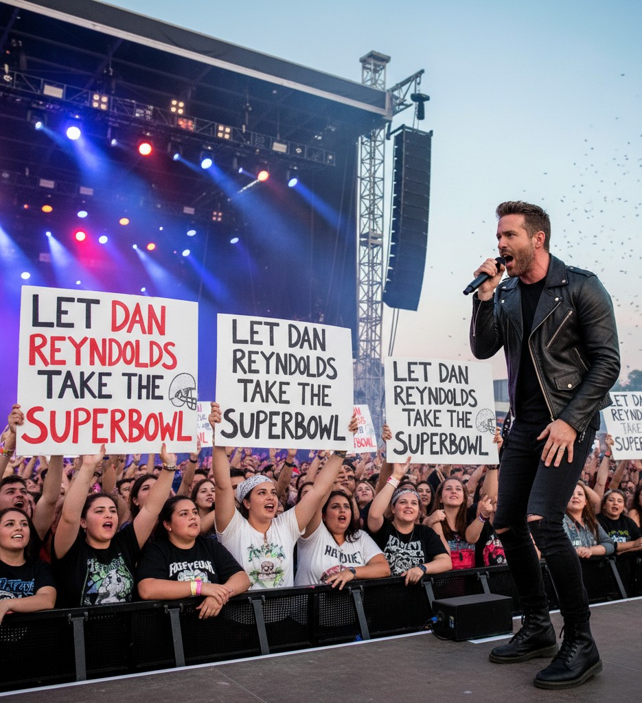 🎸 15,000+ Fans Demand “LET DAN REYNOLDS ROCK THE SUPER BOWL” – A Call for Authenticity in Music     Over 15,000 fans have signed a petition urging Dan Reynolds to headline the Super Bowl Halftime Show. Why? Because they want real music, not noise. From “Radioactive” to “Demons,” Dan’s powerful voice has connected with millions. This is more than a petition—it’s a movement for soul-stirring music…